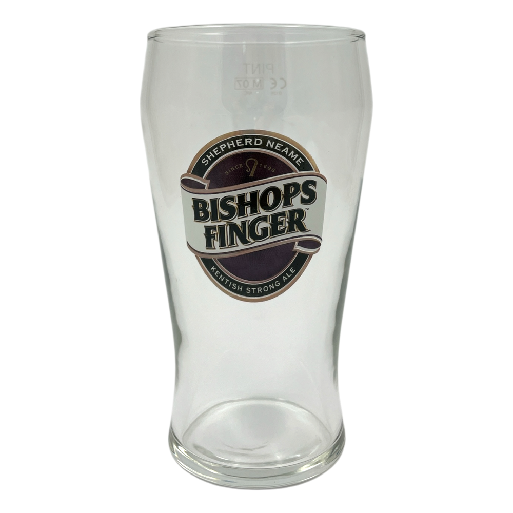 Shepherd Neame Bishops Finger Pint Glass